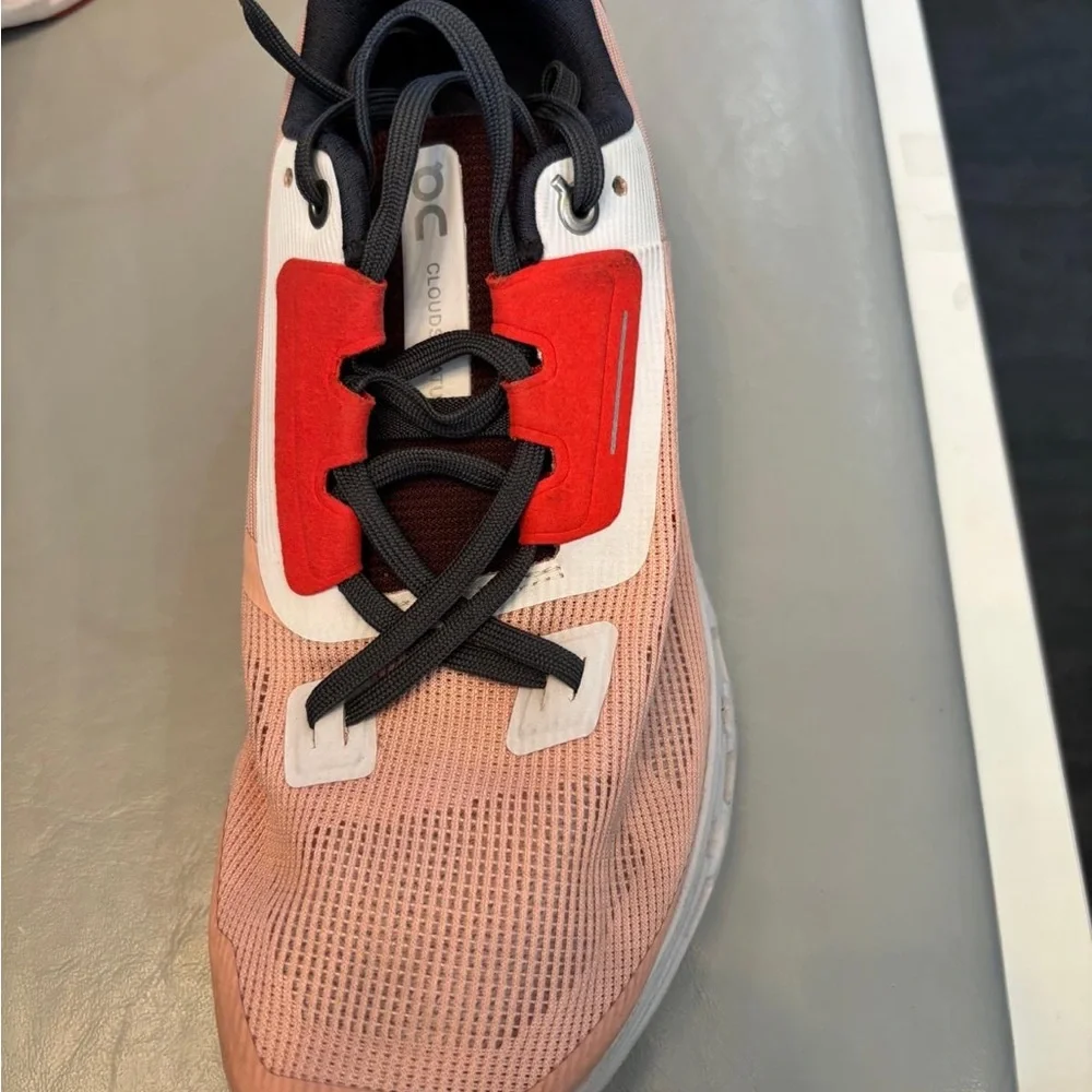 On Running Sneakers in Pink and Red - Picture 1 of 5